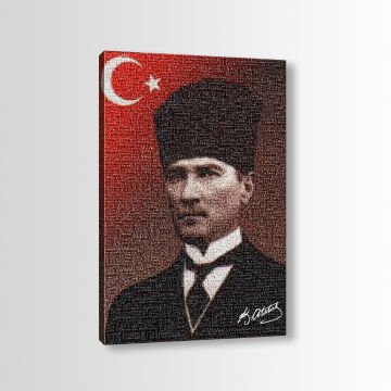 Atatürk Kanvas Tablo 90cm x 130cm