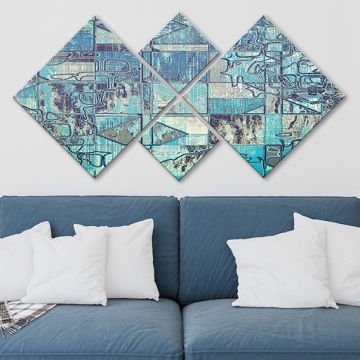 4 Parçalı Mdf Tablo 40cm x 40cm