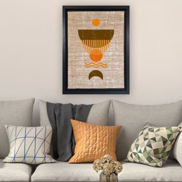 Siyah L Çerçeveli Tablo 66cm x 96cm