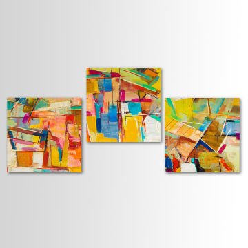 3 Parçalı Kanvas Tablo