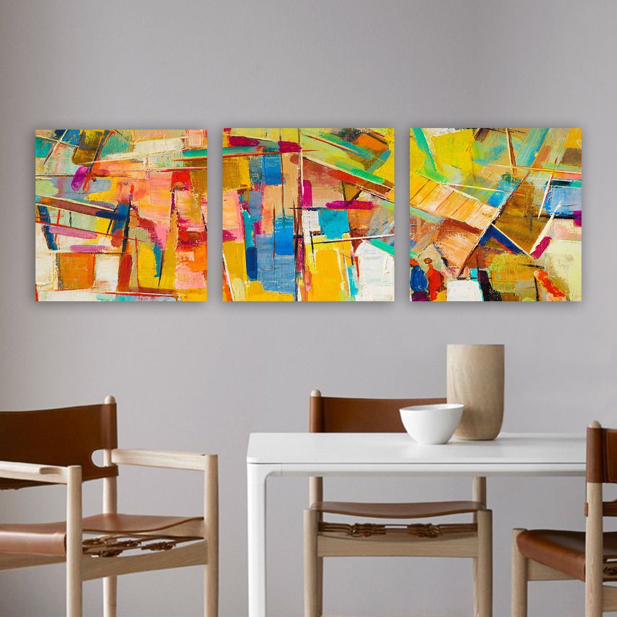 3 Parçalı Kanvas Tablo