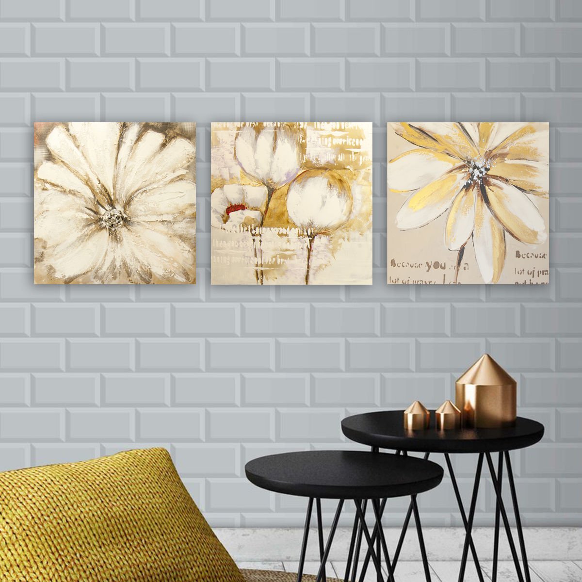 3 Parçalı Kanvas Tablo