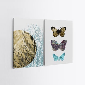 2 Parçalı Kanvas Tablo 100cm x 140cm - 2 Parça