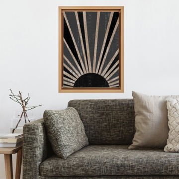 Naturel L Çerçeveli Tablo 66cm x 96cm