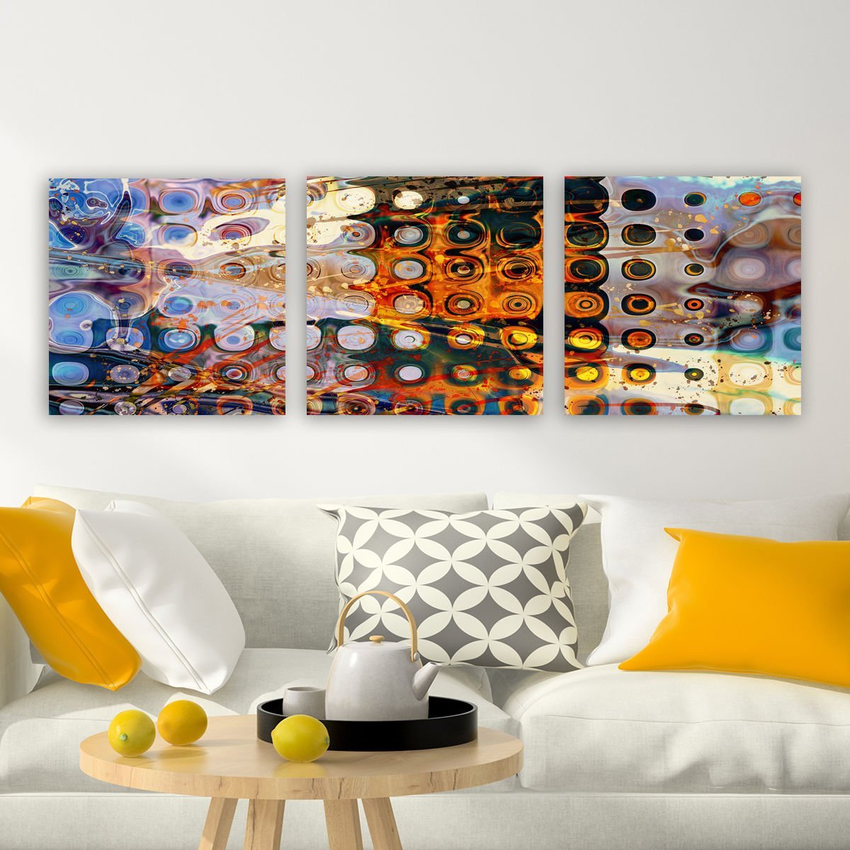 3 Parçalı Kanvas Tablo