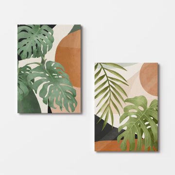 2 Parçalı Kanvas Tablo 50cm x 70cm - 2 Parça