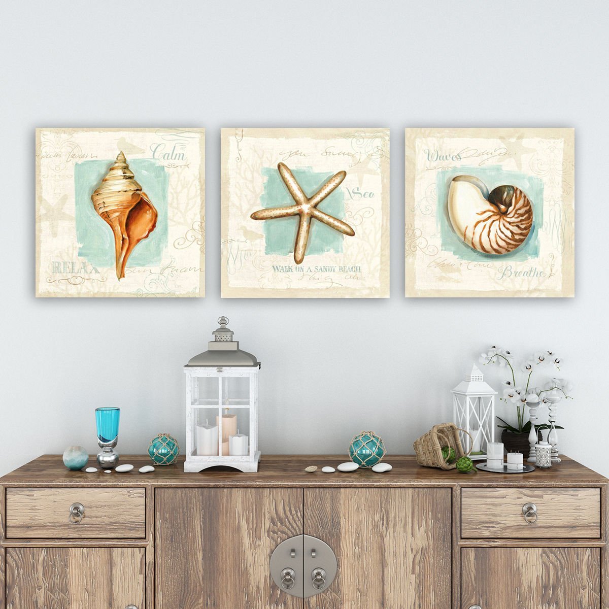 3 Parçalı Kanvas Tablo