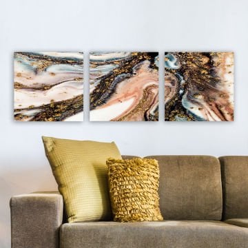 3 Parçalı Kanvas Tablo