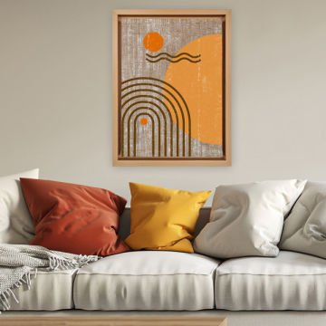 Naturel L Çerçeveli Tablo 46cm x 66cm