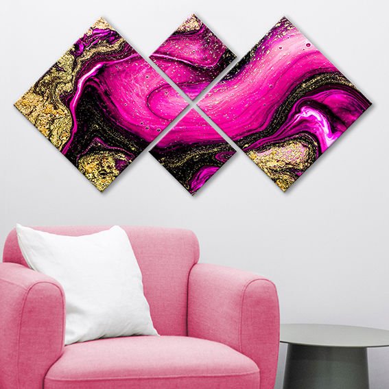 4 Parçalı Mdf Tablo