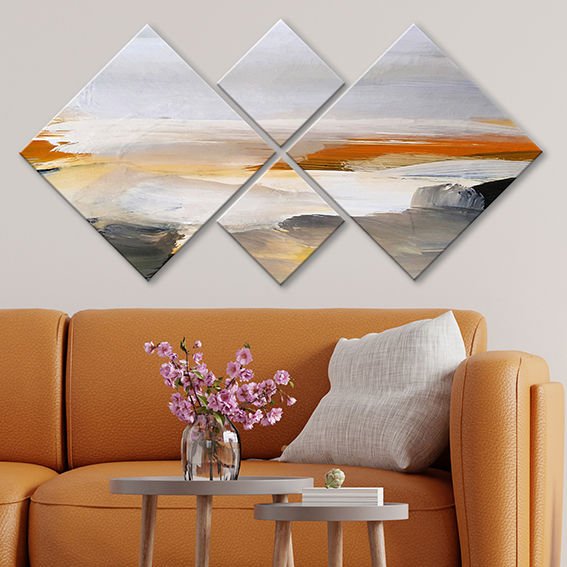 4 Parçalı Mdf Tablo