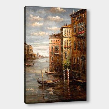 Venedik Manzara Kanvas Tablo 100cm x 140cm