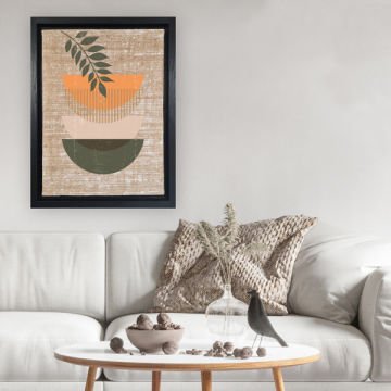Siyah L Çerçeveli Tablo 66cm x 96cm