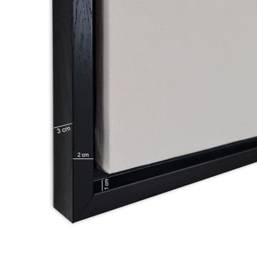 L Basamaklı Siyah Çerçeve