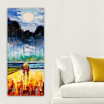 Dikey Kanvas Tablo 60cm x140cm