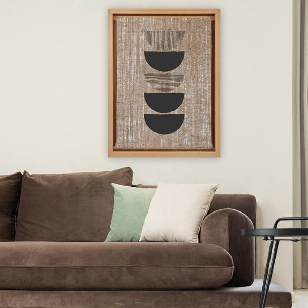 Naturel L Çerçeveli Tablo 96cm x 136cm