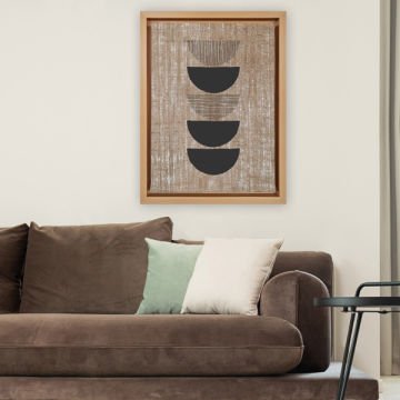 Naturel L Çerçeveli Tablo 96cm x 136cm