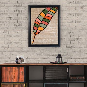 Siyah L Çerçeveli Tablo 96cm x 136cm