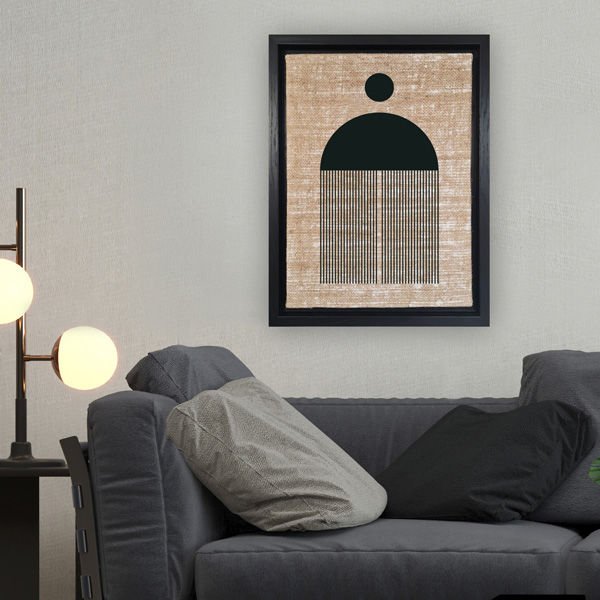 Siyah L Çerçeveli Tablo 36cm x 46cm