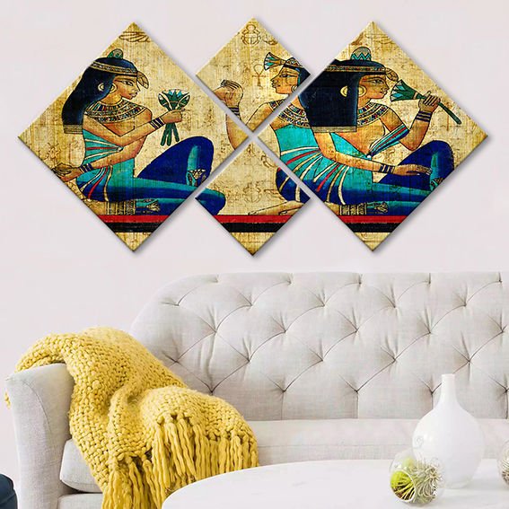 4 Parçalı Mdf Tablo