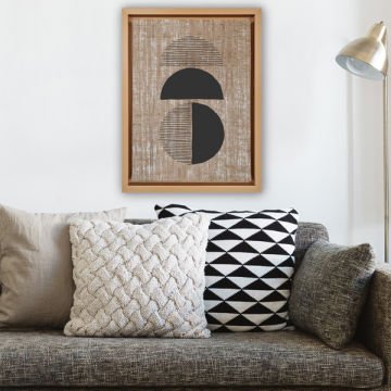 Naturel L Çerçeveli Tablo 66cm x 96cm