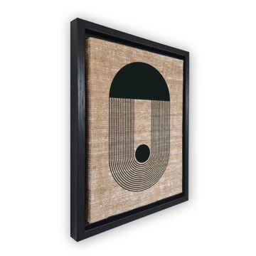 Siyah L Çerçeveli Tablo 66cm x 96cm
