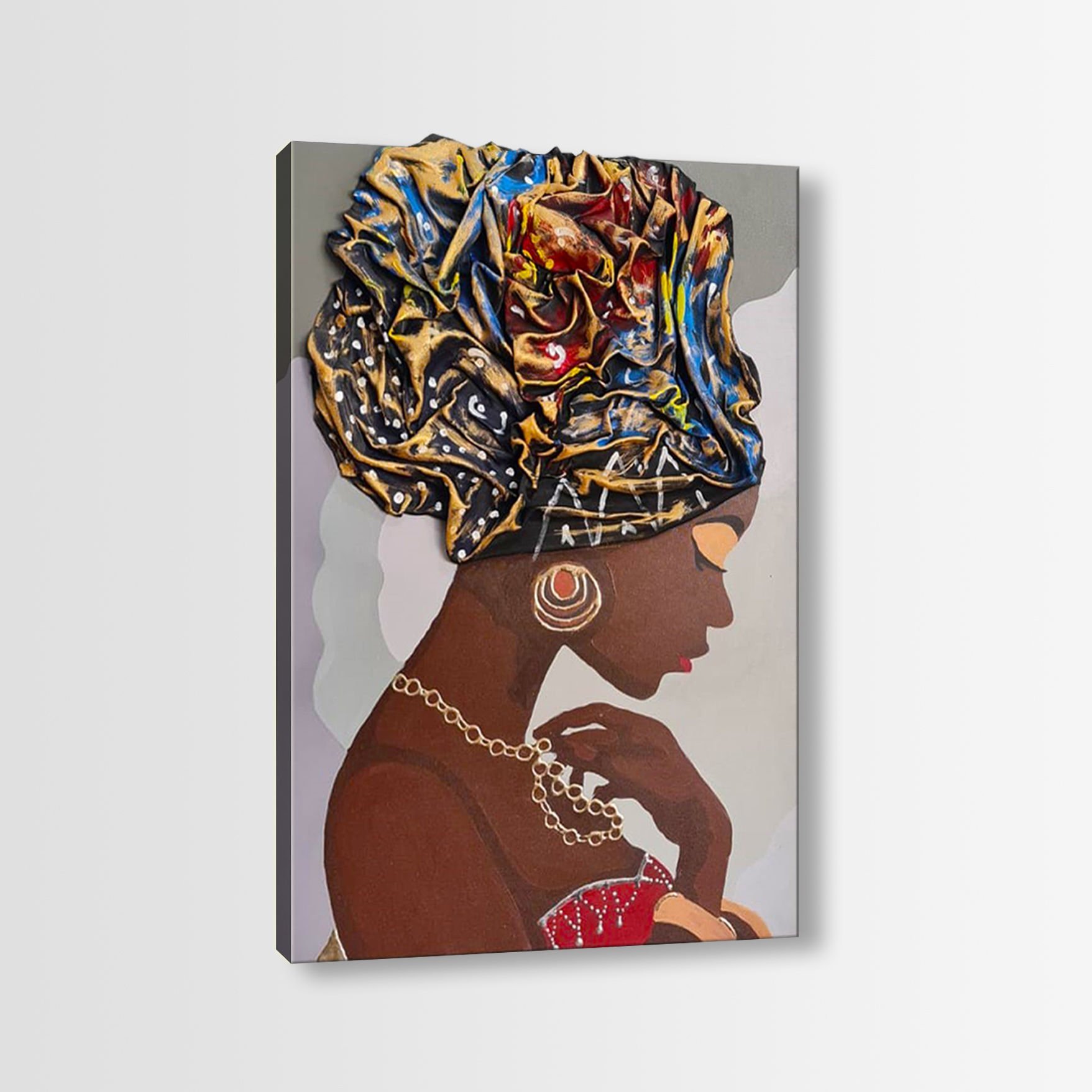 Afrikalı Yağlı Boya Tablo