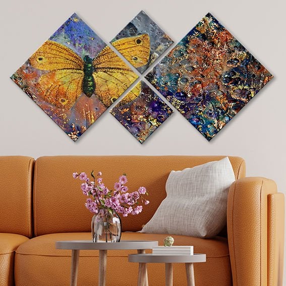 4 Parçalı Mdf Tablo