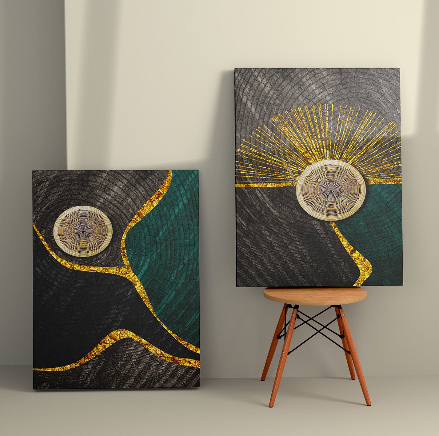 2 Parçalı Kanvas Tablo 50cm x 70cm - 2 Parça