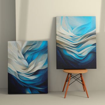 2 Parçalı Kanvas Tablo 70cm x 100cm - 2 Parça