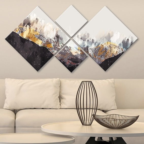 4 Parçalı Mdf Tablo