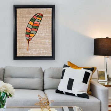 Siyah L Çerçeveli Tablo 46cm x 66cm