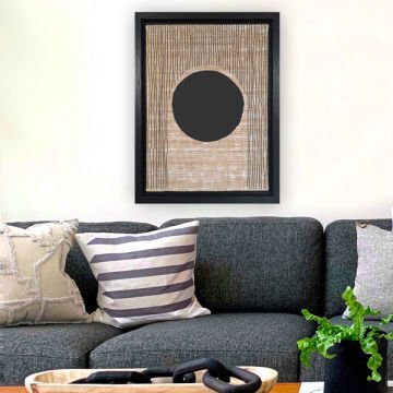 Siyah L Çerçeveli Tablo 46cm x 66cm