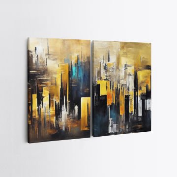 2 Parçalı Kanvas Tablo 30cm x 40cm - 2 Parça
