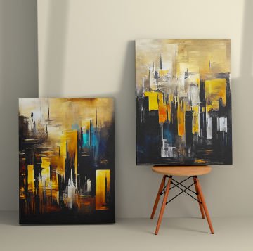 2 Parçalı Kanvas Tablo 30cm x 40cm - 2 Parça