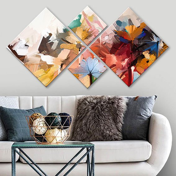 4 Parçalı Mdf Tablo