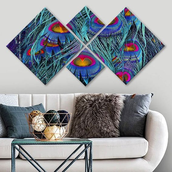 4 Parçalı Mdf Tablo