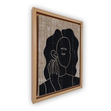 Naturel L Çerçeveli Tablo 66cm x 96cm