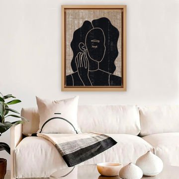 Naturel L Çerçeveli Tablo 66cm x 96cm