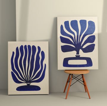 2 Parçalı Kanvas Tablo 70cm x 100cm - 2 Parça