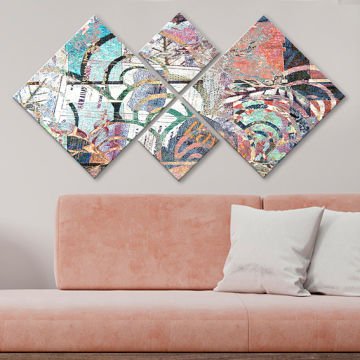4 Parçalı Mdf Tablo 40cm x 40cm