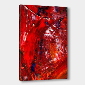 Kırmızı Soyut Kanvas Tablo 140cm x 200cm