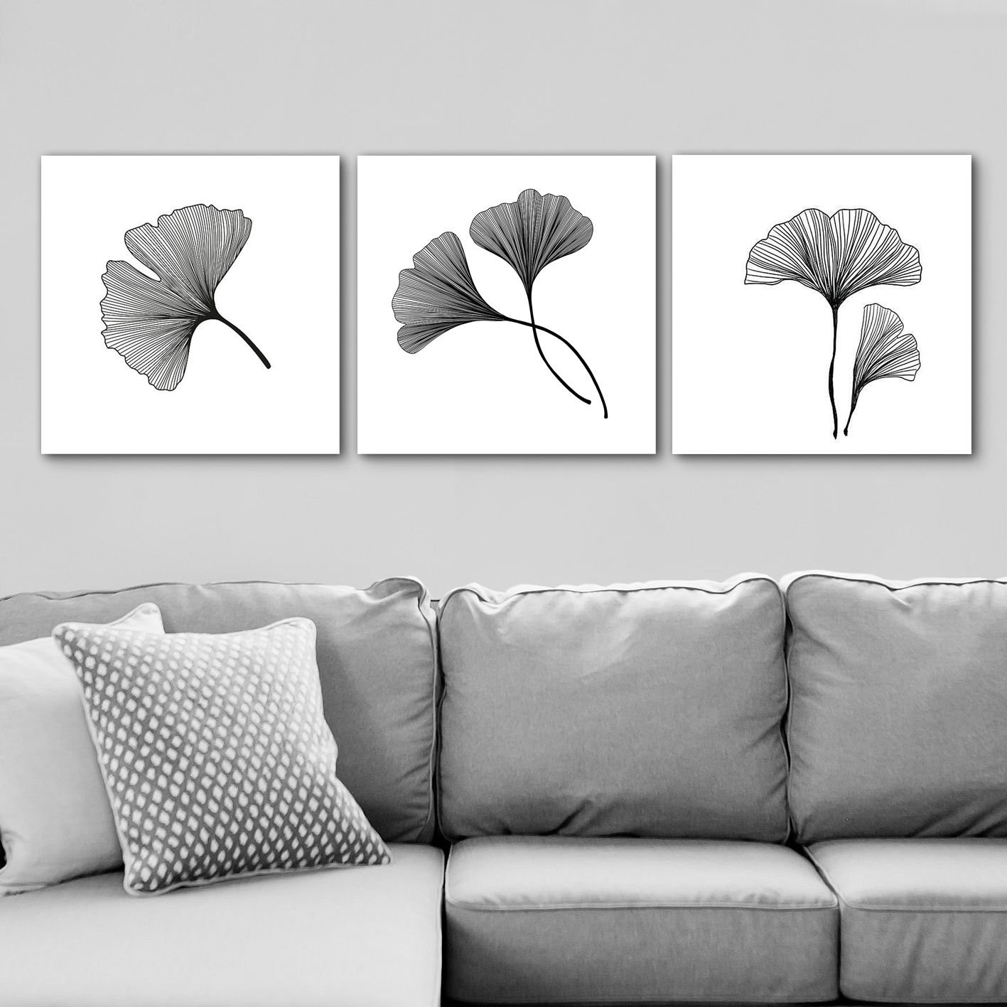 3 Parçalı Kanvas Tablo 30cm x 30cm - 3 Parça
