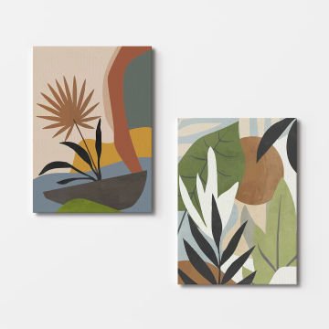 2 Parçalı Kanvas Tablo 50cm x 70cm - 2 Parça