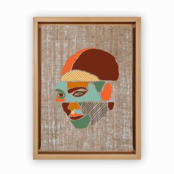 Naturel L Çerçeveli Tablo 96cm x 136cm