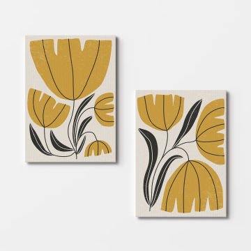 2 Parçalı Kanvas Tablo 50cm x 70cm - 2 Parça