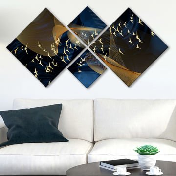 4 Parçalı Mdf Tablo