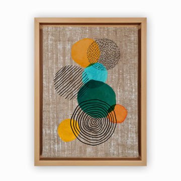 Naturel L Çerçeveli Tablo 96cm x 136cm