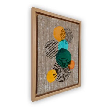 Naturel L Çerçeveli Tablo 96cm x 136cm
