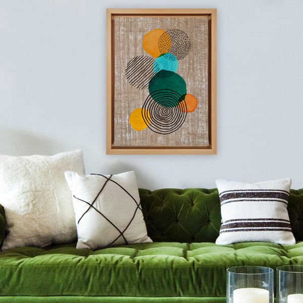 Naturel L Çerçeveli Tablo 96cm x 136cm